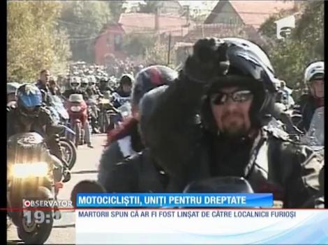 Motociclistul decedat în condiţii suspecte, comemorat de mii de camarazi