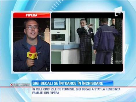 Gigi Becali se întoarce în închisoare