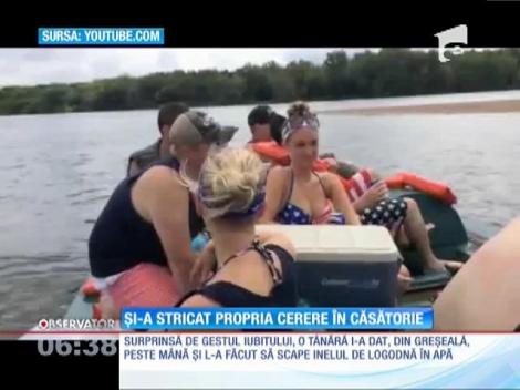 Și-a stricat propria cerere în căsătorie