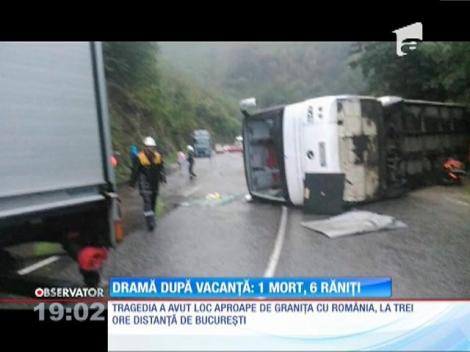 UPDATE / Autocar plin cu români răsturnat în Bulgaria. O femeie a murit şi alţi 14 oameni au fost răniţi!