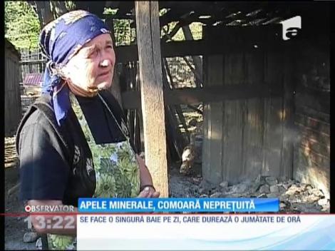 O localitate din Vrancea stă pe o comoară. 20 de izvoare cu apă minerală trec pe sub pământul lor