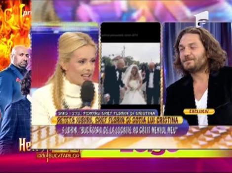 Chef Florin Dumitrescu, despre nunta sa cu Cristina: "Am avut sarmale la nuntă!"