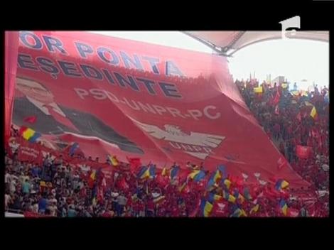 Victor Ponta, lansare cu fast, pe Arena Naţională