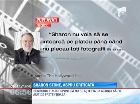 Sharon Stone are probleme pe platourile de filmare