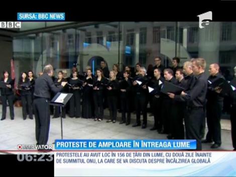 Cel mai mare protest din istorie privind combaterea încălzirii globale