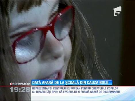 Dată afară de la şcoală din cauza bolii!