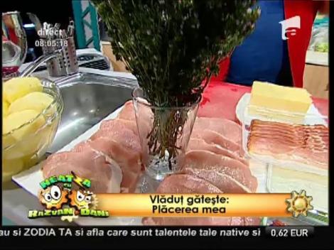 Reţeta lui Vlădutz: Plăcerea mea, un preparat gustos cu şniţel şi piure aromat