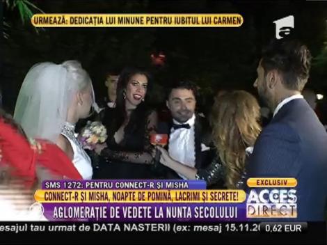 Aglomeraţie de vedete la nunta anului! Uite cine a fost alături de Connect-R și Misha!