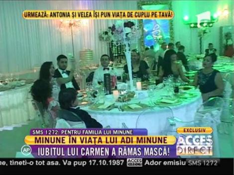 Adrian Minune a venit la nuntă lui Connect-R împreună cu iubitul fiicei sale!