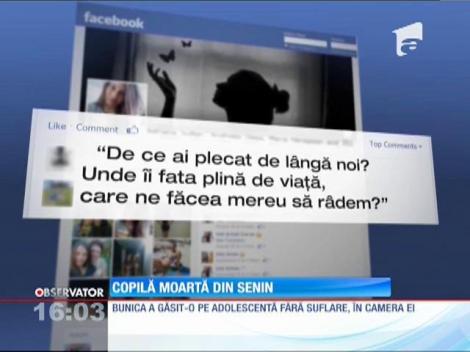 O copilă de numai 16 ani, din Alba, a murit ca din senin