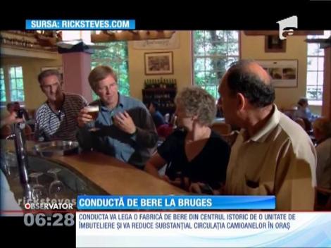 Conductă de bere pe sub oraşul belgian Bruges