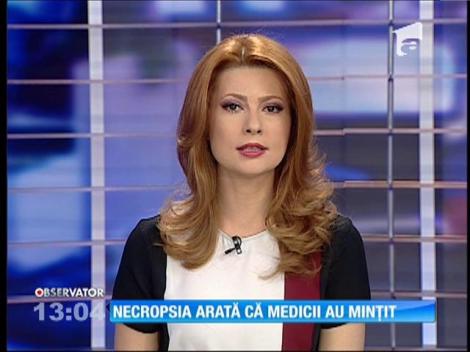Necropsia bebeluşului care a venit pe lume mort arată că medicii au minţit