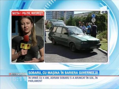 Adrian Sobaru a intrat cu maşina în gardul Guvernului
