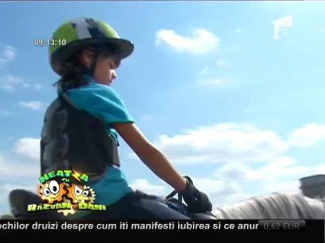 Lecții de echitație, în Parcul Izvor din Capitală