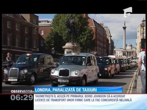 Londra, paralizată de protestul taximetriștilor