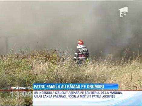 Patru familii au rămas pe drumuri în Făgăraş