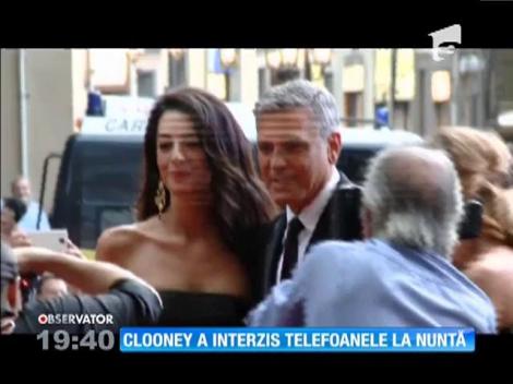 George Clooney a interzis telefoanele la nuntă