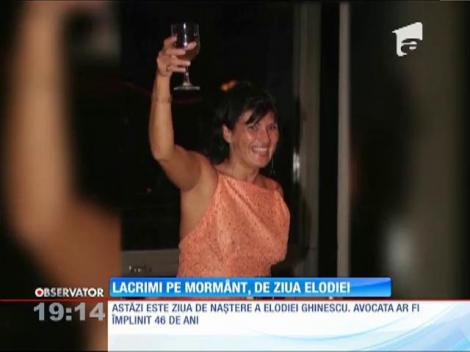 Lacrimi pe mormânt, de ziua Elodiei