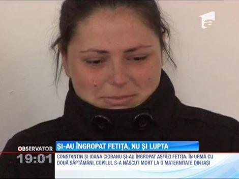 Și-au îngropat fetița, nu și lupta