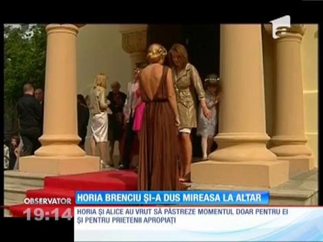 Horia Brenciu și-a dus mireasa la altar