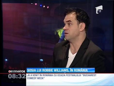 Sosia lui Robbie Williams, în România