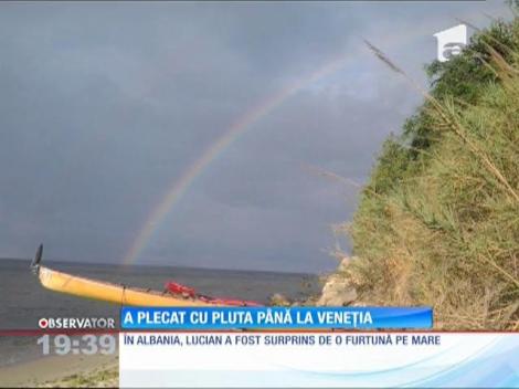 Un român a plecat cu pluta până la Veneția