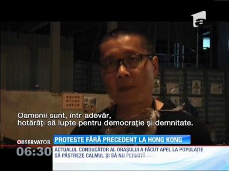 Proteste de amploare la Hong Kong