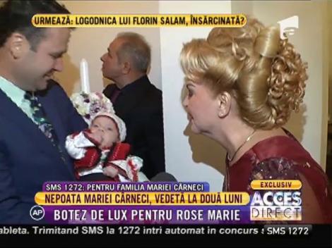 Botez de lux pentru nepoata Mariei Cârneci