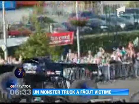 Imagini şocante la un spectacol cu vehicule Monster Truck din Olanda!
