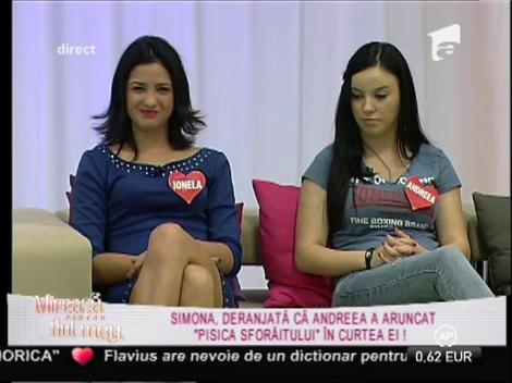 Simona, deranjată că Andreea a aruncat "pisica sforăitului" &icirc;n curtea ei!