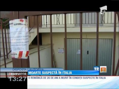 O româncă a murit în condiţii suspecte în Italia