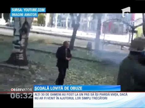Confruntări în Ucraina. 10 morţi în bombardamente la Doneţk, în prima zi de şcoală