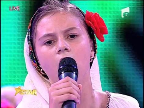 Maria Tanăse - ”Cine iubește și lasă” și Diana Călinescu - ”Eu sunt floare de la munte”. Vezi aici cum cântă Andreea Mitran la Next Star!