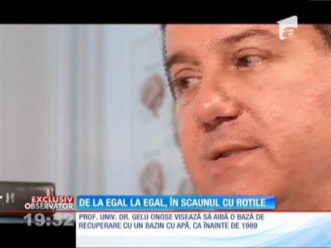 Gelu Onose, medicul care conduce o clinică din scaunul cu rotile