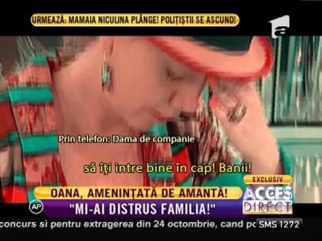 Oana Lis, ameninţată de amanta lui Viorel