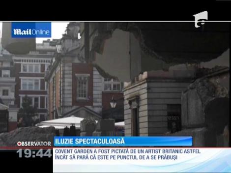 Ilizie spectaculoasă realizată pe clădirea Operei Regale din Londra