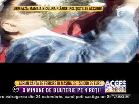 Adrian Minune cântă de fericire în noua sa bijuterie pe patru roți!