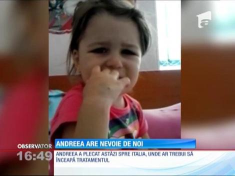 Andreea are nevoie de noi! Fetiță suferă de leucemie acută limfoblastică