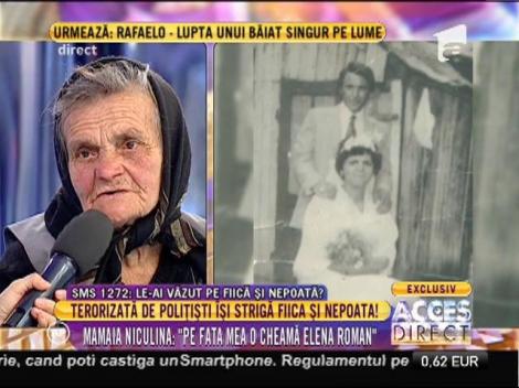 Bătrâna terorizată de polițiști își strigă fiica și nepoata!