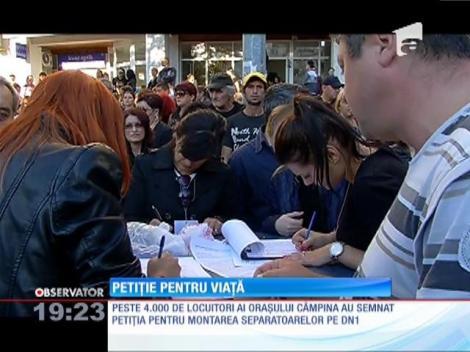 Petiție pentru montarea de separatoare pe DN1
