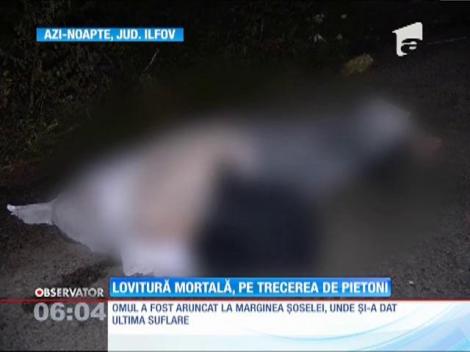 Un bărbat a fost lovit mortal pe o trecere de pietoni, la câţiva kilometri de Bucureşti