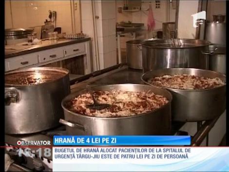 Hrană de 4 lei pe zi pentru bolnavii Spitalului Judeţean din Târgu-Jiu