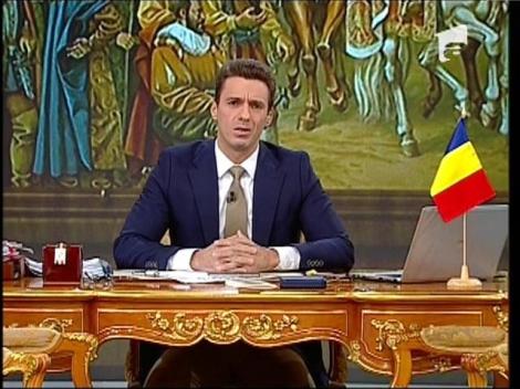 Mircea Badea a prezentat emisiunea din "Biroul preşedintelui"