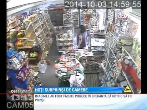 Hoţi surprinşi de camere