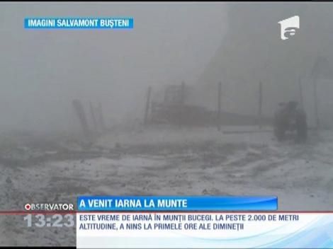 A venit iarna la munte