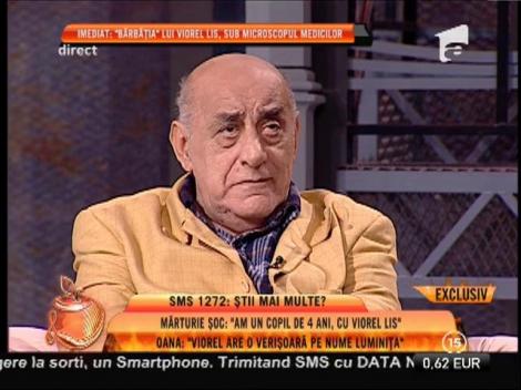 Viorel Lis: ”Nu am un copil de 4 ani. E o porcărie!”