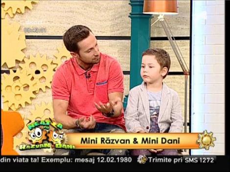 Răzvan și Dani își caută mini-sosiile! Radu Pârvu și Darius Roman sunt pretendenții de astăzi