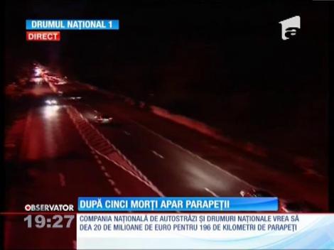 După 5 morți apar parapeții pe DN 1