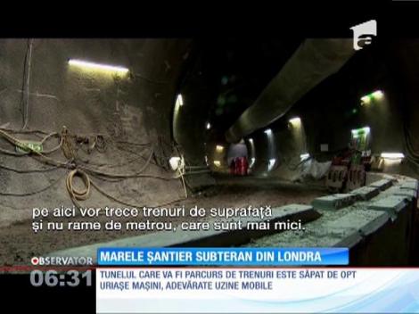 Englezii construiesc cea mai lungă linie feroviară subterană: 110 kilometri