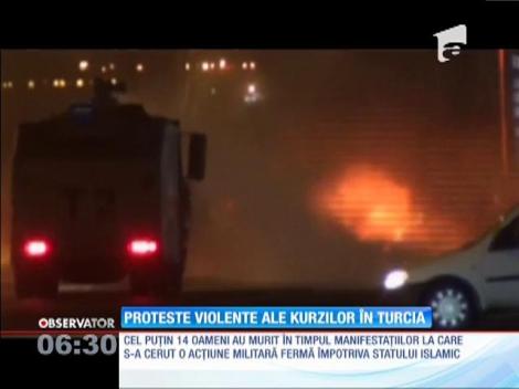 Proteste violente ale kurzilor în Turcia! Cel puţin 14 oameni au murit